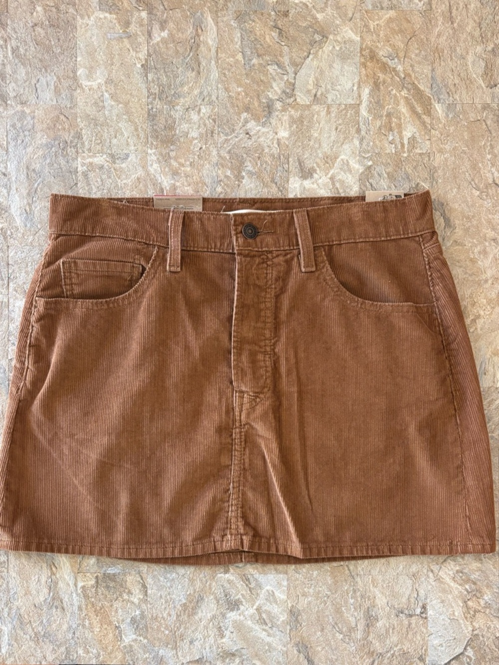 Levi's Brown Corduroy Mini Skirt